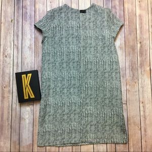 ZARA BASIC Black/White Patterned Dress Size Med